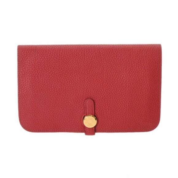 HERMES Dogon GM Vaumillion P Stamp (circa 2012) Men's/Women's Togo Long Walle...